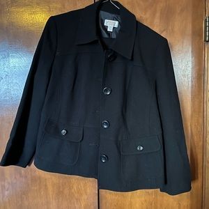 Wool, Black Pantsuit